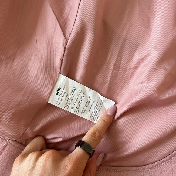 Pink fur trim long coat 💕💕 - Picture 15 of 15